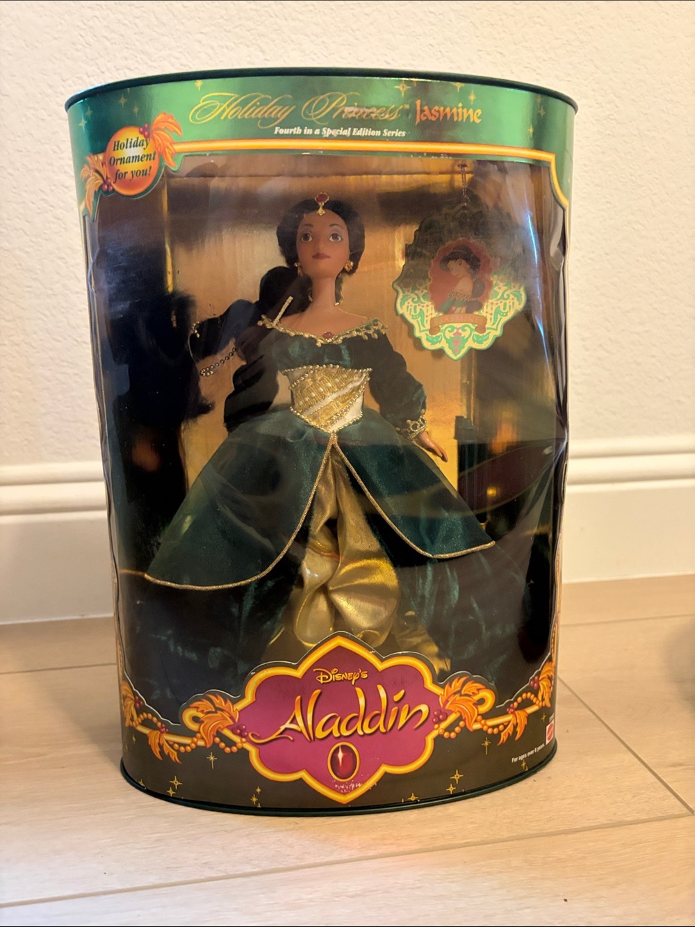 Disney Holiday Princess Jasmine Doll - Green & Gold Outfit